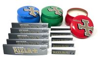 Rizla King Size Silver Pack of 5 and 5 Rizla Paper Tips/Roaches