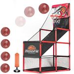 Hayuyuxo Kids Arcade Basketball Game Set with 5 Inflatable Balls,Indoor Outdoor Sports Toys,Basketball Hoop for Kids,,Children's Basketball Stand,Easy Set Up Ideal for Games and Competition