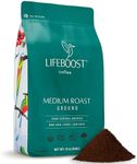 Lifeboost Coffee Ground Medium Roast Coffee - Low Acid Single Origin USDA Organic Coffee - Non-GMO Ground Coffee Third Party Tested For Mycotoxins & Pesticides - 12 Ounces