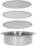 Soil Sifter for Rocks with 3 Sieve Mesh-Sifting Pan for Garden