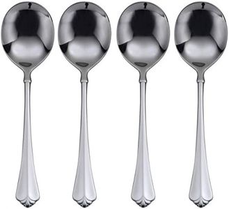 Oneida Juilliard Round Bowl Soup Spoons, Set of 4