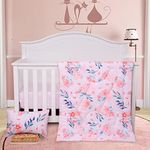 JISEN 3 Piece Crib Bedding Set Crib