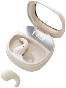 Costnzo Sleep Earbuds for Side Sleepers - Noise Cancelling Headphones with Sleep Mode, Non-in Ear Design for Pain-Free All Night Comfort (Cream)