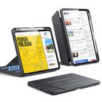 ESR for iPad Pro 11 Inch Case (M5/M4) Cover 2025/2024, Vertical Stand Cover, Multi Stand Angles, Ultra-Stable Case for iPad Pro 11 with Pencil Holder, Flip Series, Black
