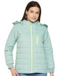 FYLTR Women's Puffer Jacket With Detachable Hood - Full Zipper | Rib Hem & Cuff | Contrast Trims | Casual Winterwear For Women