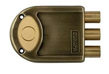 Europa Brass Dimple Key Main Door Lock 8113AB (Metallic)