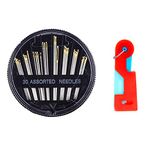 Assorted Hand Sewing Needles,30-Count needles Set Together with A Plastic Needle Threaders