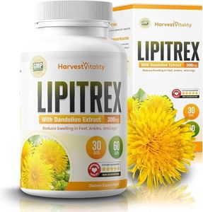 Do You Deal with Swollen Legs and Feet? Try Lipitrex Diuretic Water Pills That Help Reduce Swelling In Feet, Ankles and Legs - These Natural Water Pills Use Dandelion, Uva Ursi & More for Edema Relief
