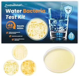 Bacteria Test Kits for Drinking Water - 12 Tests Detect Coliform, E.coli & All Bacteria | Home Quality Testing Kit for Well, Tap, Pool, Hot Tub & City Water | Easy DIY Tester with Free Lab Analysis