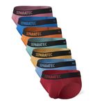 Separatec Men's Underwear Bamboo Rayon Breathable and Soft 7 Pack Comfy Briefs with Dual Pouch (S,Multicolor)