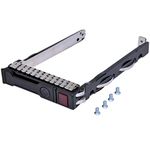 RGBS 2.5" SFF SAS SATA HDD Tray Caddy for HP Proliant 651687-001 651699-001 G8 Gen8 Gen9 G9 ML350p ML350 DL360e DL360p DL320e DL380e DL380P DL160 SL270s 230 Series with 4 mounting Screws