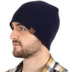 Tough Headwear Daily Knit Beanie - Beanies Hats for Men - Winter Hats for Men & Women - Warm Knitted Hats for Cold Weather & Stocking Cap Navy Blue