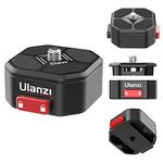 ULANZI Claw Quick Release Camera Mount, Metal Quick Release Plate with 1/4'' Screw, Quick Rlease Tripod Mount for DSRL Cameras/Gimble/Tripod/Monopod/Ball Head/Slider