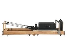 Reformer Pilates Machine Gym Fitness Equipment For Home Workout Wood For Stretching Balance Yoga Exercise - (Black)