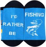 Inmeilifus Funny Socks Christmas Stocking Stuffers Novelty Gifts Retired Hunting Fishing Golf Socks for Men, Women, Fishing, One Size