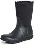 HUNTER Women's Hike Rain Boot, Black, 5