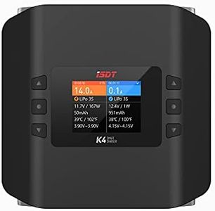 ISDT K4 Lipo Akku Ladegerät AC 400W / DC 600WX2 Ladegerät Balance Entlader für Life/Lilon/LiPo 1-8S/ LiHv/Pb/NiMH RC Akku Batterien