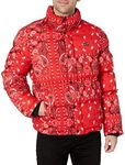 Levi's Men's Bubble Puffer, Red Bandana, Medium