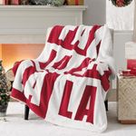 Bedsure Christmas Throw Blanket - Soft and Warm Sherpa Christmas Falala Throw Blankets for Couch, Sofa, Bed, Winter Blanket for Christmas, Decoration Gift Blanket 50"x60"