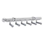 Rev-A-Shelf 14" Pull Out Belt and Scarf Closet/Cabinet Organizer with 6 Non-Slip PVC Coated Hooks and Easy Mounting Hardware, Chrome, CBSR-14-CR