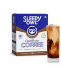 Sleepy Owl Hazelnut Cold Brew Coffee Bags | Set of 5 Packs - Makes 15 Cups | Easy 3 Step Overnight Brew - No Equipment Needed | Medium Roast | 100% Arabica | Directly Sourced From Chikmagalur