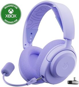 SteelSeries Arctis Nova 3X Wireless Multi-Platform Gaming Headset, Mobile App Control, 40 HR Battery, Neodymium Magnetic Drivers, 2.4GHz/Bluetooth, Detachable Mic, Xbox, PS5, PC, Switch, Lavender