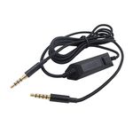 Janjunsi Replacement Cable Compatible With Astro A10 A40 Gaming Headset/PS4/PS5/Xbox One - with Mute Switch Remote Control MIC Cord