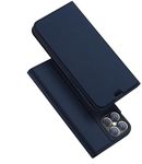 ELICA Wallet Flip Cover for iPhone 12 Pro Max, PU Leather Wallet Case Kickstand | TPU Inside | Magnetic Closure | Full Body Protection Flip Cover for iPhone 12 Pro Max - Blue