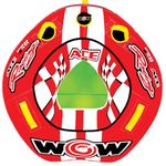 Wow Sports Wow World of Watersports Ace Racing Boat Tube 1 Person Inflatable Towable Tube for Boating, 15-1120