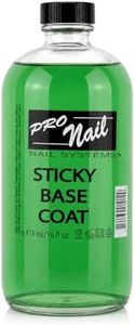 Pro Nail Sticky Base Coat - Long-Lasting Adhesion, Secure Nail Polish - 16 Oz