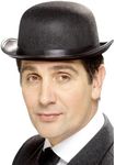 Smiffys Bowler Hat, Black Felt with