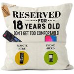 CROWNLY CRYSTAL®(Double-Sided) 18th Birthday Gifts for Girls Birthday Gifts for Boys Customised Gift Pillow Covers 45 X 45 Cm Sister Gift Happy Birthday Ladies Gifts Ideas Friendship Gifts for Women