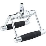 AmazonBasics Double Row Rotating Rubber Handle Exercise Weight Machine Accessories Set