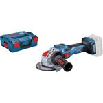 Bosch Professional BITURBO GWX 18V-15 SC Cordless Angle Grinder (125 mm disc Diameter, with connectivity Module, Adjustable Speed Levels, X-Lock Holder, in L-BOXX)