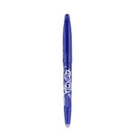 Pilot Frixion 0.7mm Fine Point Roller Ball Pen with Comfortable Dimpled Grip & Inbuild Eraser | Blue Ink