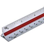 Architectural Scale Ruler, 12" Aluminum Architect Scale, Triangular Scale, Scale Ruler for Blueprint, Triangle Ruler, Drafting Ruler, Architect Ruler, Metal Scale Ruler, Architecture Ruler