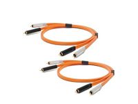 NEO by Oyaide d+ RCA (Class A) DUO – Hi-Speed and Durable Digital Cable for DJ’s, Musicians and Producers. 2 X 1 Meter Cables. Compatible with all RCA input Devices