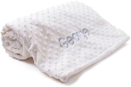 berry bebe Personalized Custom Newborn Gifts for Baby Boy or Girl, Ultra Soft and Cozy Baby Name Blanket