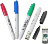 Fake Pen Diversion Safe Marker (4 Pack) - Realistic Pen Diversion Safe - Hidden Secret Compartment Decoy Permanent Marker - Hide And Store Money Waterproof Storage Cash Holder Container Lock