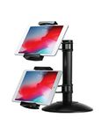 Dual Tablet Mount - CTA Quick-Connect Dual Tablet Mount with Height-Adjustable Arms for iPad Air 1-4, and Tablets up to 10” in Length (PAD-QC2M)