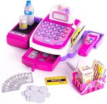 CifToys Cashier Toy Cash Register Playset | Pretend Play Set for Kids | Colorful Children’s Supermarket Checkout Toy with Microphone & Sounds | Ideal Gift for Toddlers & Pre-Schoolers