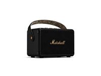 Marshall Kilburn II Portable Bluetooth Speaker with 20+ Hours of Portable Playtime, (360° Sound), Water-Resistant (IPX2) Black & Brass.