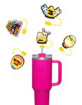 Cut Rabbit+Egg+Baby Chick Straw Covers Suitable for 30&40 Oz Stanley Tumbler with Handle，5 PCS 0.4in/10mm Dust-Proof Straw Caps for Stanley Cup Accessoires
