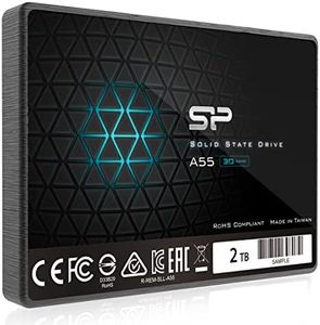 Silicon Power SP002TBSS3A55S25 SSD 3D NAND A55 SLC Cache Performance Boost SATA III 7mm (0.28")