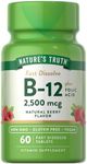 B12 Vitamin | 60 Sublingual Tabs | 2500 mcg | Vegetarian, Non-GMO & Gluten Free | by Nature's Truth