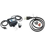 Insinkerator STS-00 Sink Top Switch, Black & Garbage Disposal Power Cord Kit, CRD-00, Black