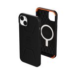 UAG Designed for iPhone 14 Plus Case Black 6.7" Civilian Built-in Magnet Compatiable with MagSafe Charging Sleek Ultra Thin Slim Dropproof Shockproof Protective Cover by URBAN ARMOR GEAR