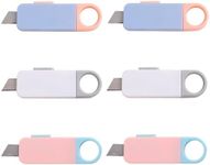 6 PCS Mini Box Cutter,Retractable L