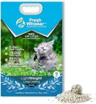 FreshWhisker Tofu Cat Litter, Ultimate Odor Control, Quick and Strong Clumping, Low Dust, Less Tracking, Less Cleanup, Longer Lasting Plant Based Flushable 5-in-1 Kitty Litter (9 LB Bag with Toy)