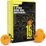 15 Pack Ping Pong Balls 40+ Orange Table Tennis Ball Set | High-Performance Durable ABS Training Balls for Indoor / Outdoor Racket Games, Competitions